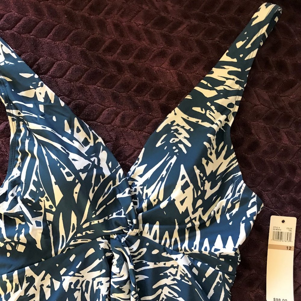 ANNE COLE Low Tide Palm Breeze Swimsuit - Picture 3 of 7